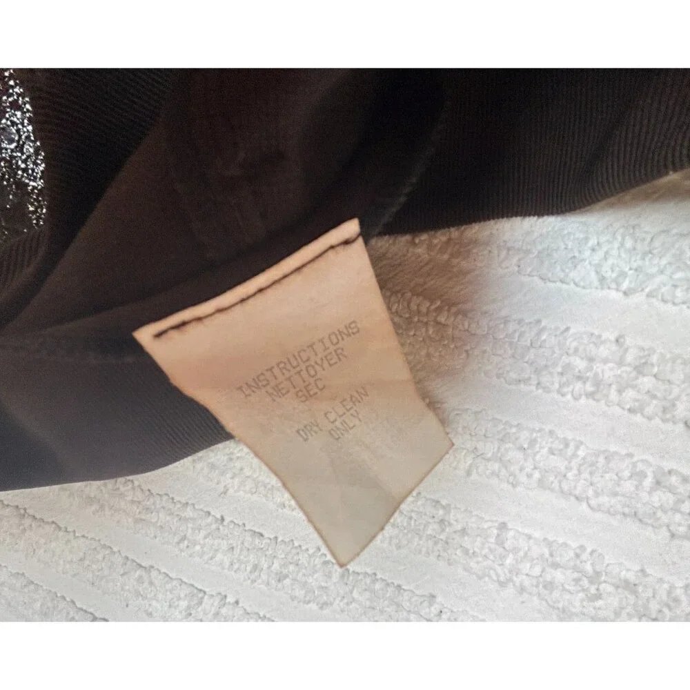 Vintage Mitchie's Matching High Rise Suede Patchwork Straight Leg Pants XL Brown - Picture 4 of 9
